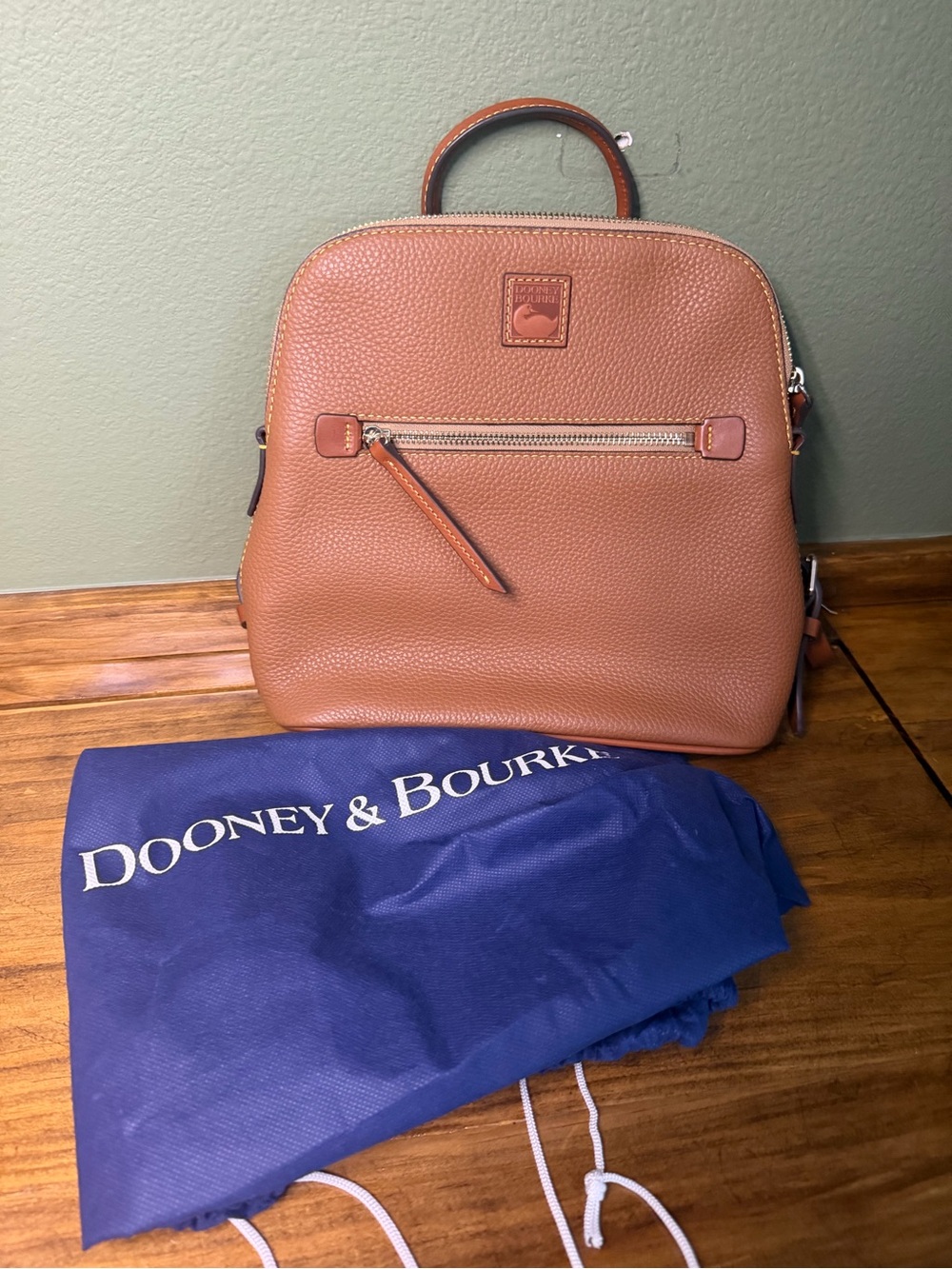 Dooney & Bourke Tan Leather Backpack